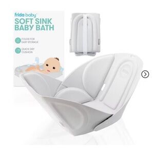 White Baby Bath Support